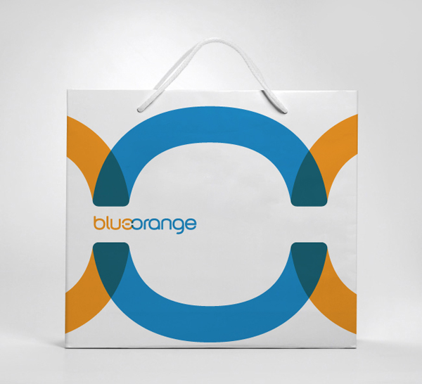BlueOrange blue orange marketing   business Consulting dora klimczyk Logotype identity brand Stationery