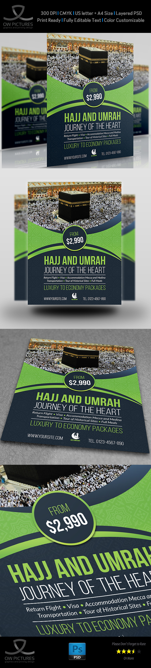 Hajj and Umrah Flyer Template