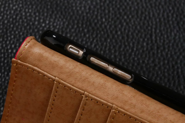 Housse coque trois pliage Hermès de luxe cuir utile iPhone 6s 6s plus acheter sur coquachat.com