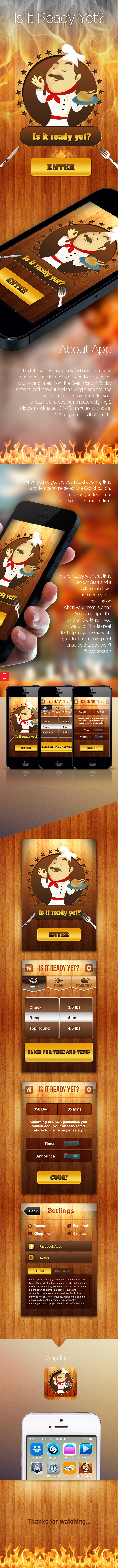 food & drink cooking app iphone app kitchen beef pork roasts whole poultry chicken Turkey duck cooking timer what's cooking