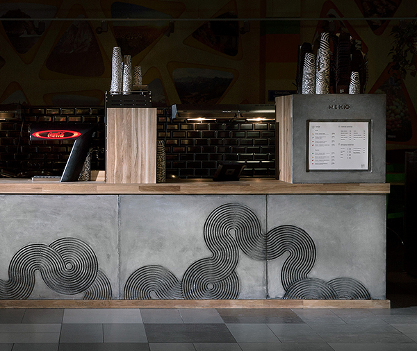 Mary Wong noodles bar wood concrete