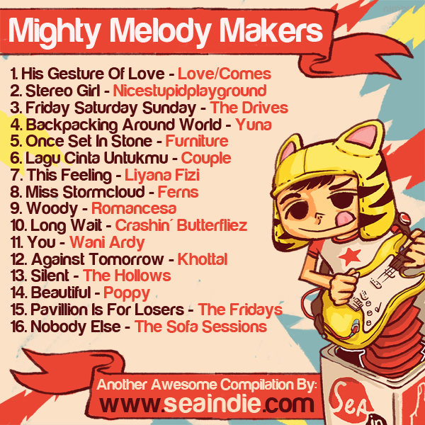 sea indie yellow fender stratocaster guitar jack in the box rock malaysia malayan tiger Compilation nimbus kumulus