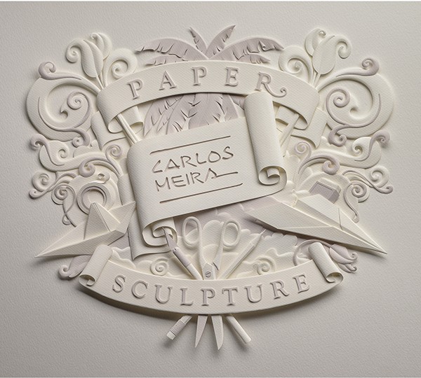 Signature. Paper sculpture.