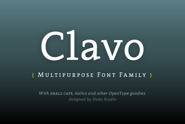 clavo font Typeface serif