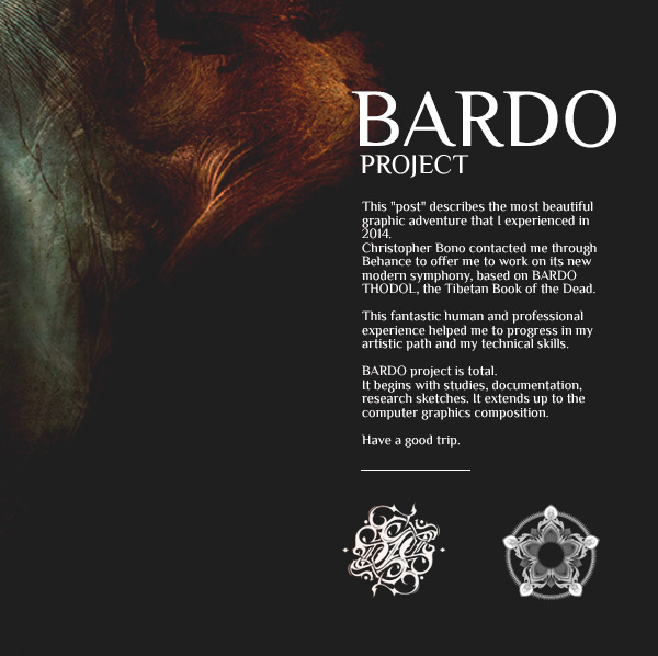 bardo esoteric design Album ink hand drawing symbol artwork element sacred geometry dodecahedron ether surreal