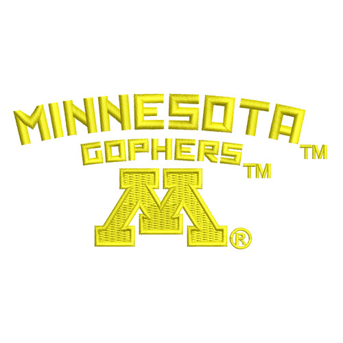 Minnesota Gophers Embroidery logo.
