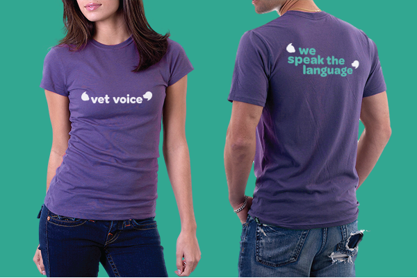 vet voice animal logo quotation speak communicate communication