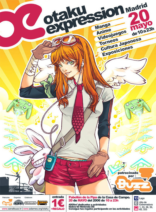 manga advertisement pop poster