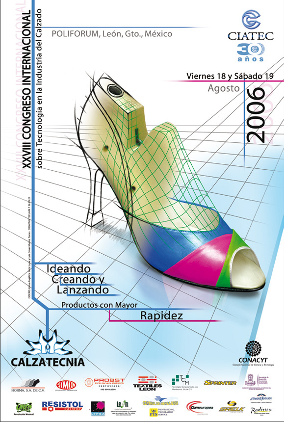Fashion Mexico anpic latinamerican fashion show Comercial Illustration graphic design  award image contest shoe and leather Poster Design fashion show