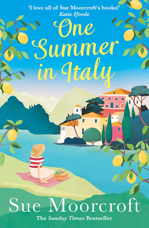 Sue Moorcroft publishing   summer Italy book cover Carrie May mixed media textured decorative