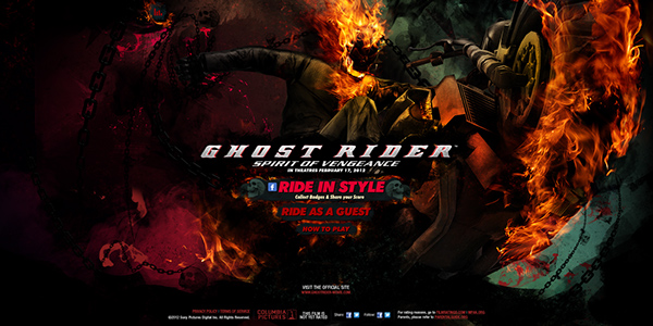 ghost rider  Sony Pictures game acid grunge hollywood Jeff Mendoza