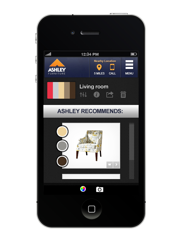 Retail Webdesign furniture app iphone iPad Responsive Web