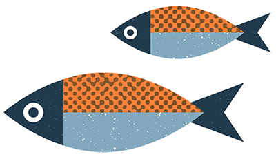 Fish vignette by Adrian Bauer
