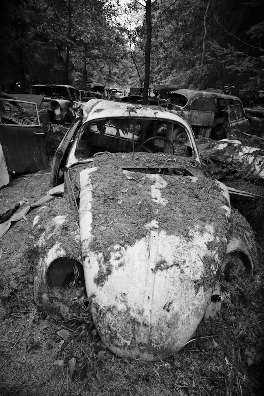 Urban urbex UE lost forgotten decay abandoned car graveyard foantje model Sony Alpha 900