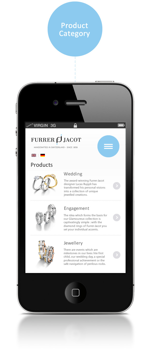 furrer jacot mobile Website android Responsive iphone iPad