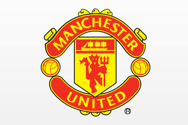 Manchester United red devils soccer flat design redesign futebol chest