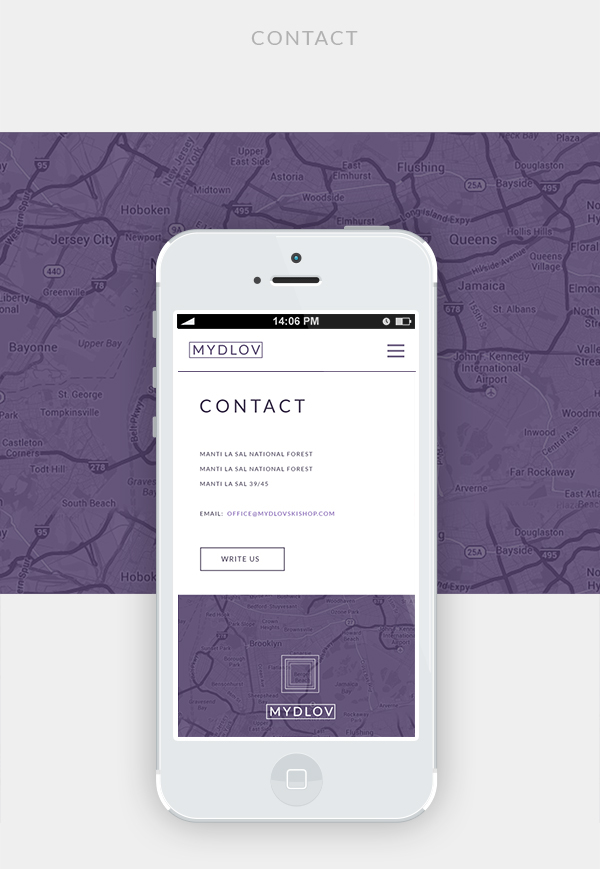 Webdesign UI ux shop tiles violet Responsive mobile flat minimalistic site Layout www