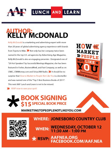 AAF lunch learn  ad fed  Kelly McDonald Author ad fed Kelly McDonald