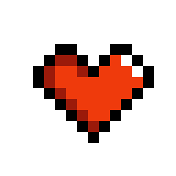 Pixel art corazon