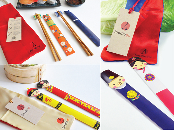 chopsticks chopsticks packaging design Sustainable Design chinese japanese korean Lily Li Nascent asian culture cute
