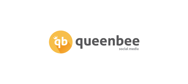 identity logo social media Queenbee agency queen bee Corporate Identity social media ad agency