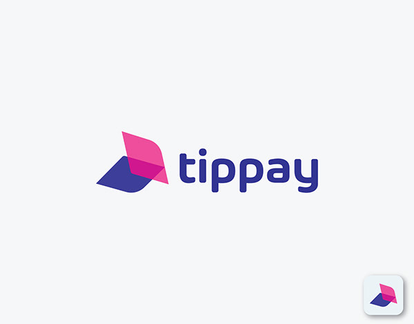 Tippay, T Modern Logo