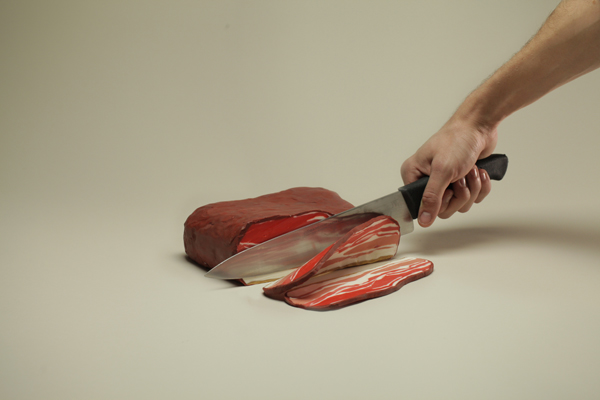 stop motion rebus scrap Lard bacon jeu dent faon Pâte à modeler clay Plasticine