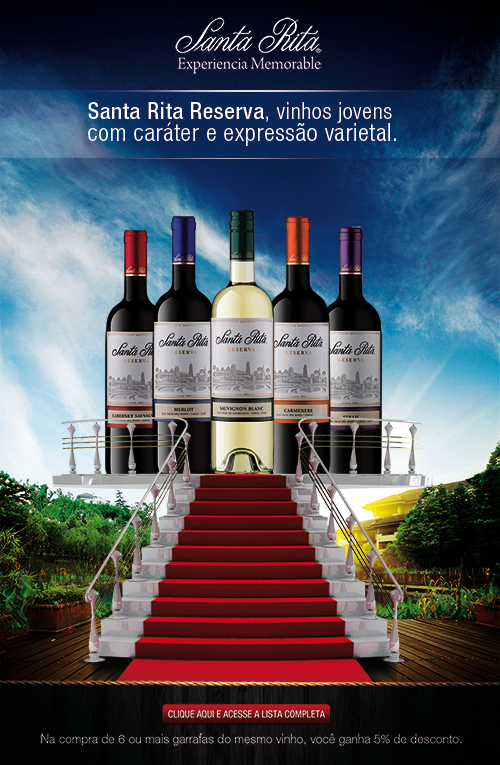 Santa Rita Reserva vinícola grand cru Safra email marketing vinho