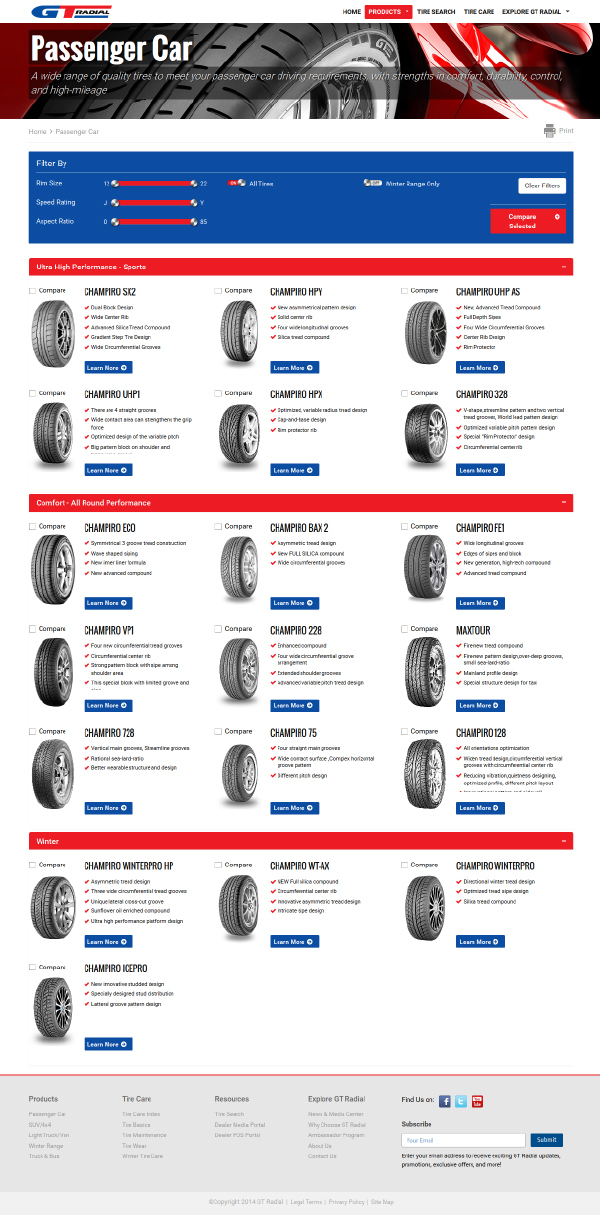 tires web app