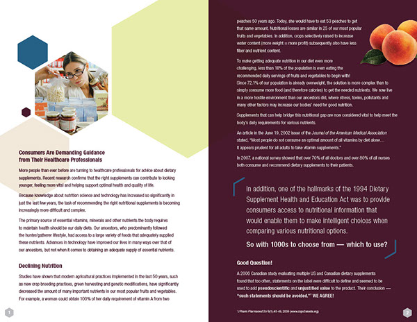 science Education health care brochure multi-page