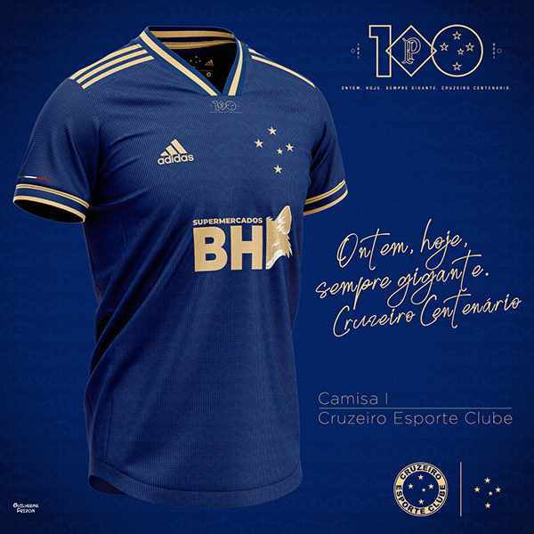 Camisa Cruzeiro - Uniforme 1 - Centenário