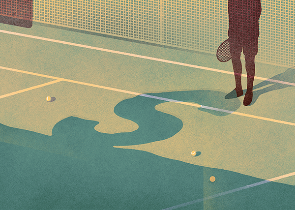 Karolis Strautniekas Folio Art Tennis Magazine editorial conceptual tennis game agency representation