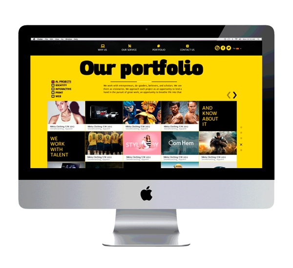 brandign mobile Duotone typo yellow color stationary identity dark design Web UI ux