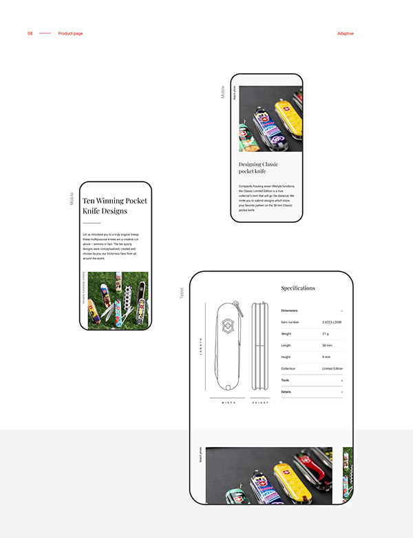 Victorinox — Concept Website
