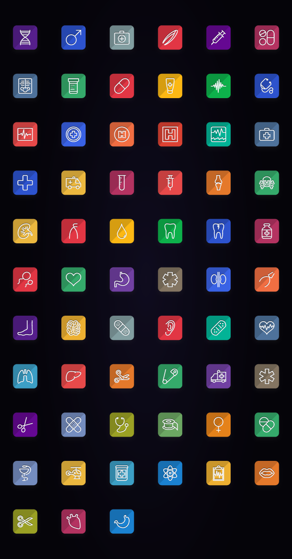 1500+ Flat Icons - Line Icons
