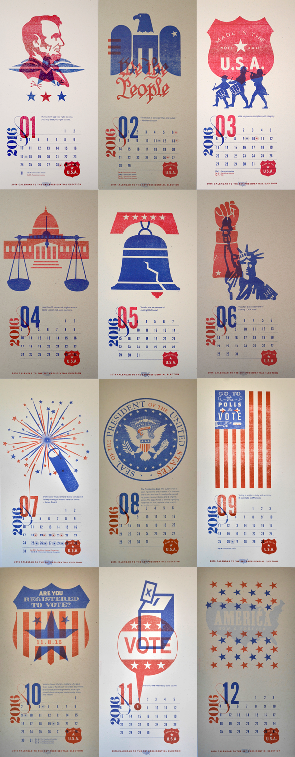 USA Democrazy 2016 - Calendar