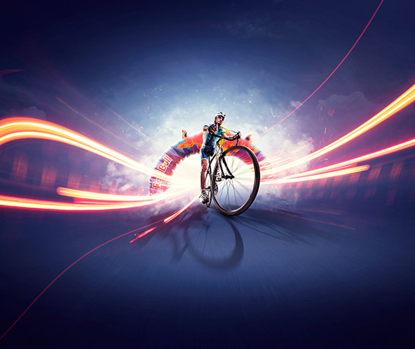 Red Bull bicycle contest key visual proposal