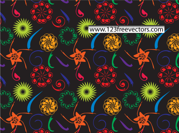 free vectors vector art Flowers decorative decoration seamless pattern background wallpaper