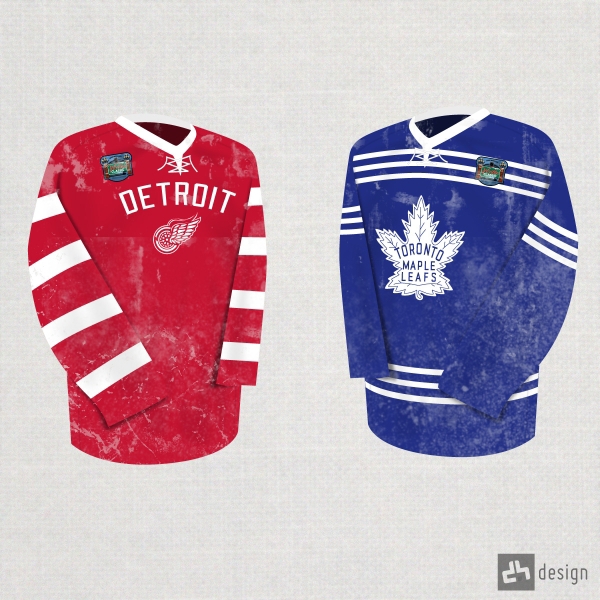 detroit Red Wings Toronto maple leafs winter classic winter Classic GLI Great Lakes Invitational Michigan State Michigan northern michigan michigan tech spartans wolverines huskies wildcats 2013 Winter Classic Comerica Park Michigan Stadium ann arbor Logo Design sporting event