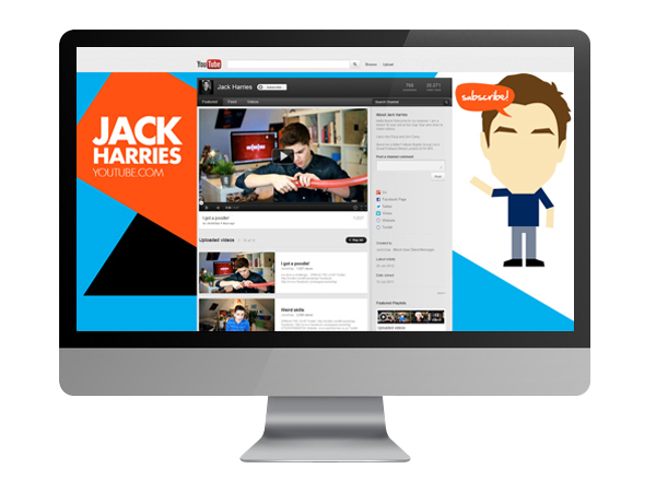 Jack Harries youtube business card Video Sting