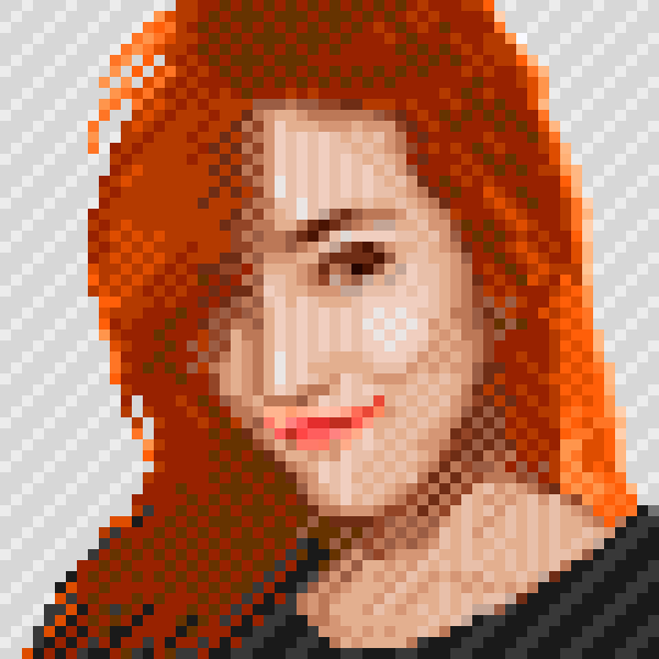 Pixel art 8bit portrait