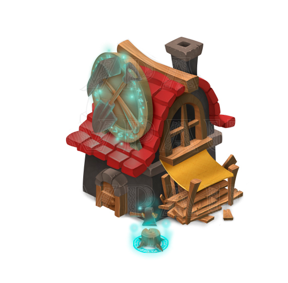 assets house game social Isometric Shack wood