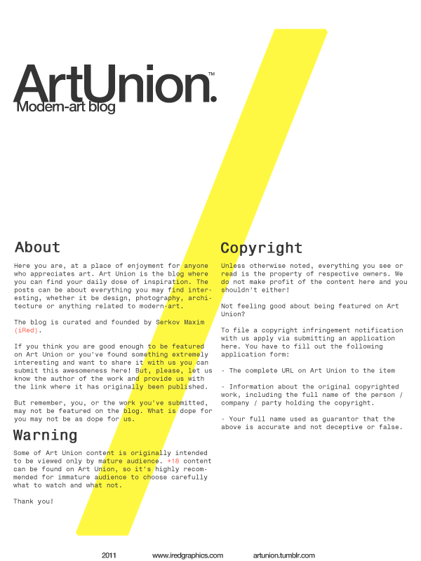 art union identity iRed twtter tumblr