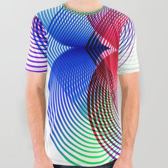 geometric tshirt kinetic venezolano moda art abstract minimal colorful society6