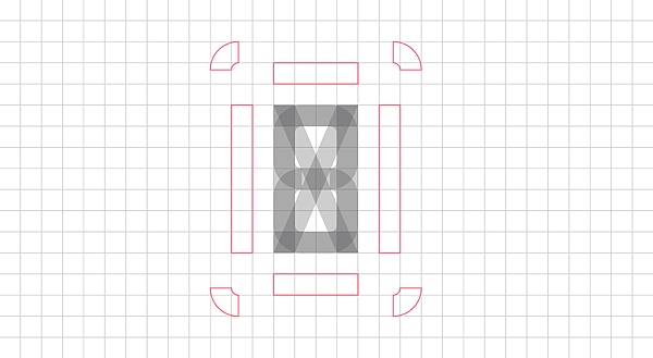 murid rahhal type font geometric geometry grid math modern square align aligned alignement