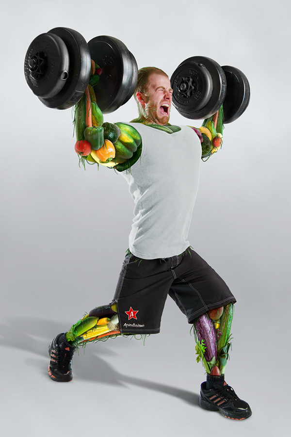 photo Photo Manipulation  manipulation v8 V-Fusion montage vegetable bodybuilder muscle
