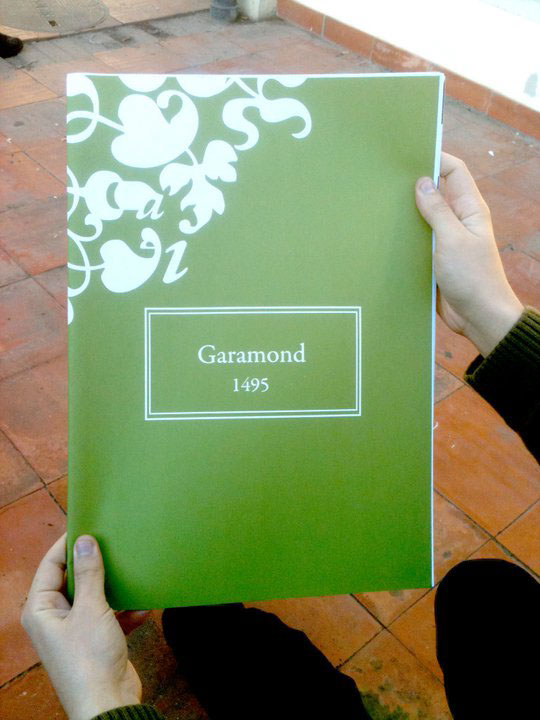 Garamond Type magazine Type