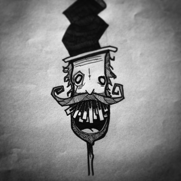 draw head man Illustrator sketch concept artwork random