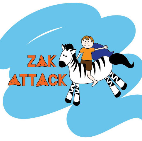 zak attack pid zebra doritos fundraising Walk-a-thon T-Shirt Design