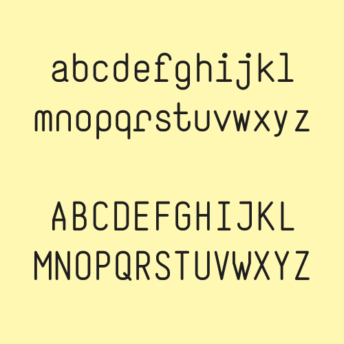 thingbats tipografia  Monospaced  monoespaciada  Icons rounded